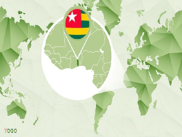 Map monde Togo