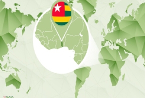 Map monde Togo